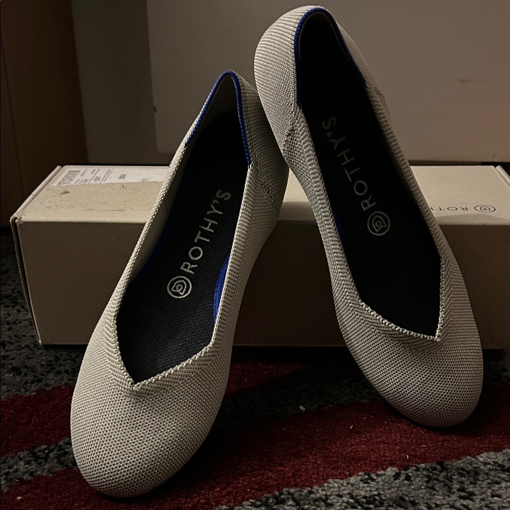 Rothy's Women's Light Gray Flats